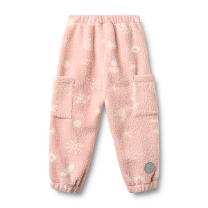 Брюки флисовые Wheat "Suun Cameo Rose Jaquard", розовый маршмеллоу